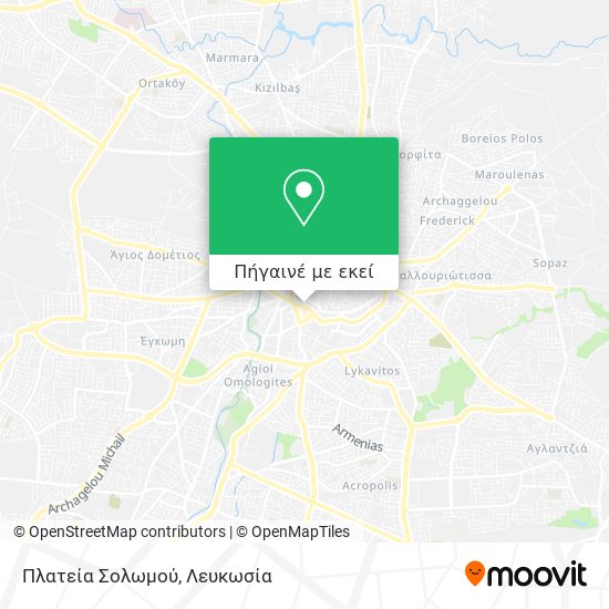 Πλατεία Σολωμού χάρτης