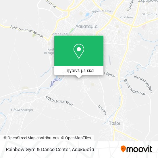 Rainbow Gym & Dance Center χάρτης