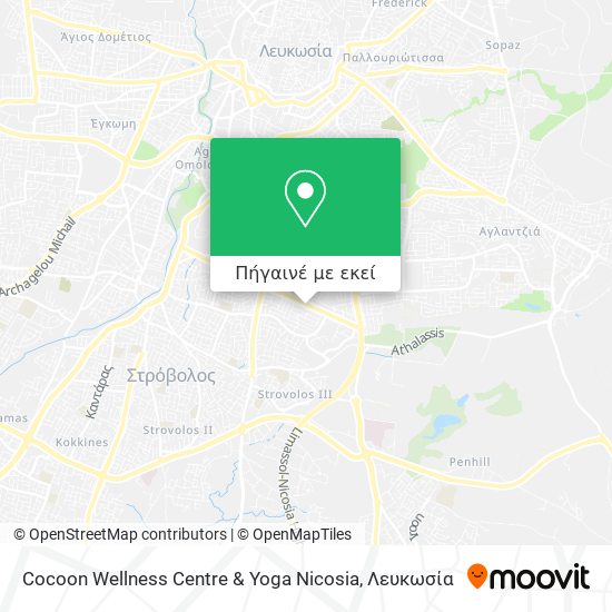 Cocoon Wellness Centre & Yoga Nicosia χάρτης