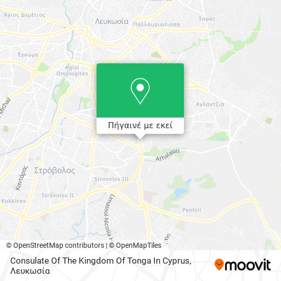 Consulate Of The Kingdom Of Tonga In Cyprus χάρτης