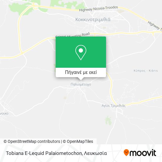 Tobiana E-Lequid Palaiometochon χάρτης