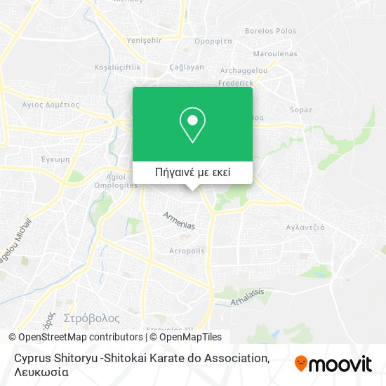 Cyprus Shitoryu -Shitokai Karate do Association χάρτης
