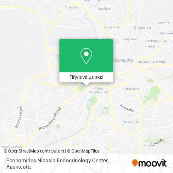 Economides Nicosia Endocrinology Center χάρτης