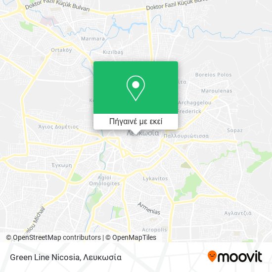 Green Line Nicosia χάρτης