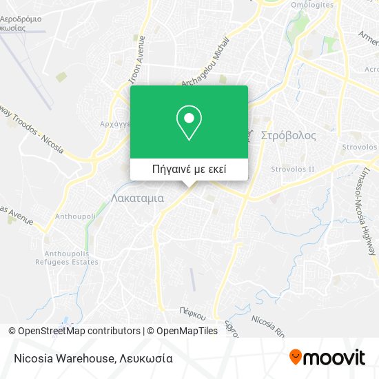 Nicosia Warehouse χάρτης