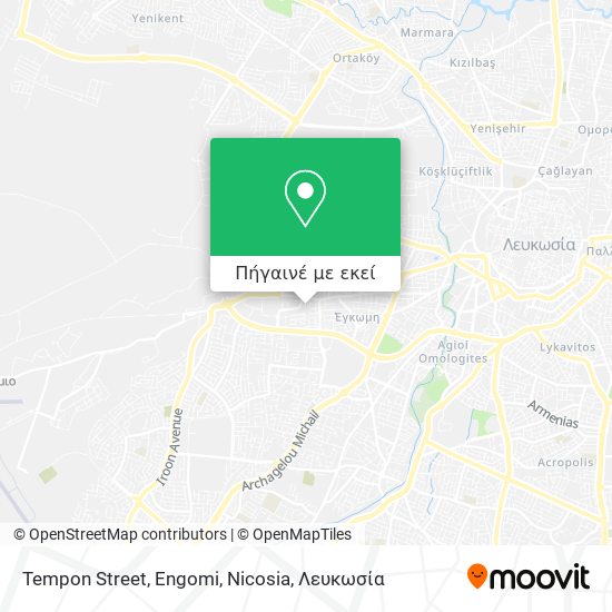 Tempon Street, Engomi, Nicosia χάρτης