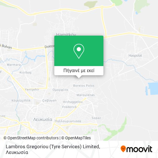 Lambros Gregoriou (Tyre Services) Limited χάρτης