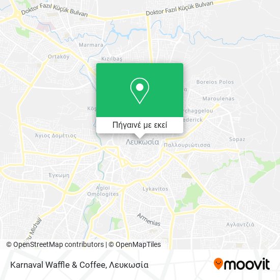 Karnaval Waffle & Coffee χάρτης