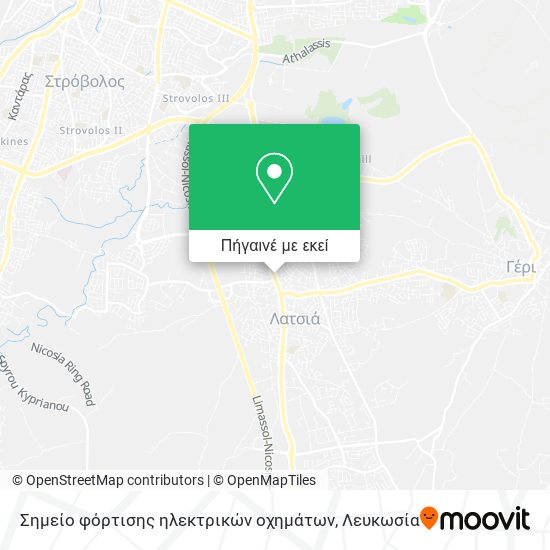 Σημείο φόρτισης ηλεκτρικών οχημάτων χάρτης