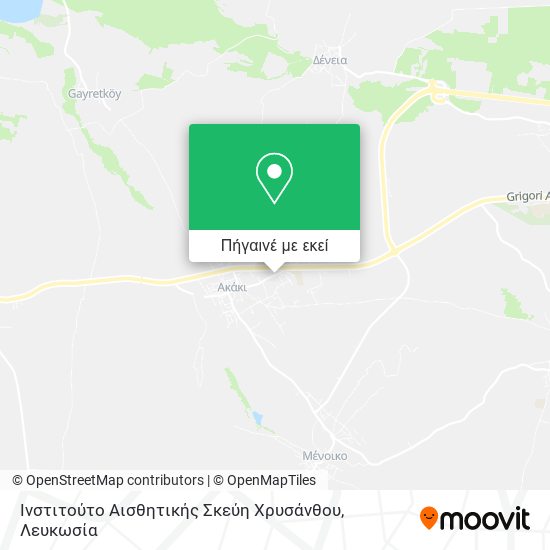 Ινστιτούτο Αισθητικής Σκεύη Χρυσάνθου χάρτης