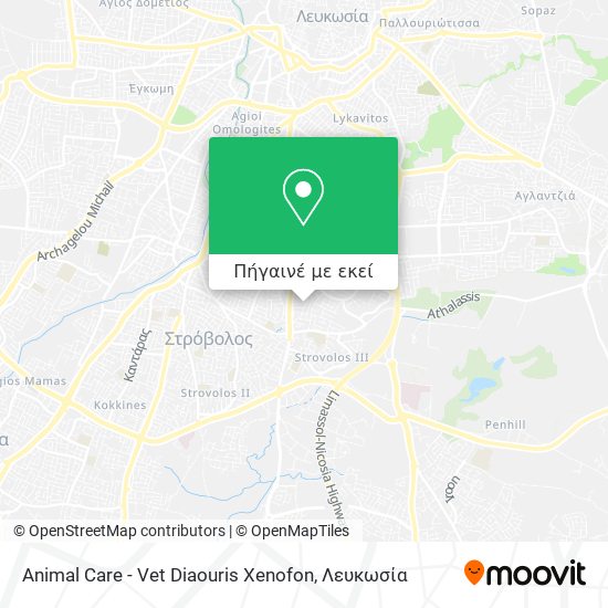 Animal Care - Vet Diaouris Xenofon χάρτης