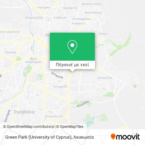 Green Park (University of Cyprus) χάρτης