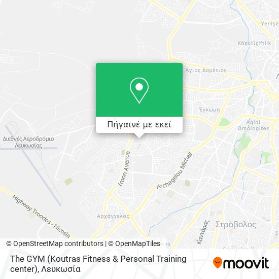 The GYM (Koutras Fitness & Personal Training center) χάρτης