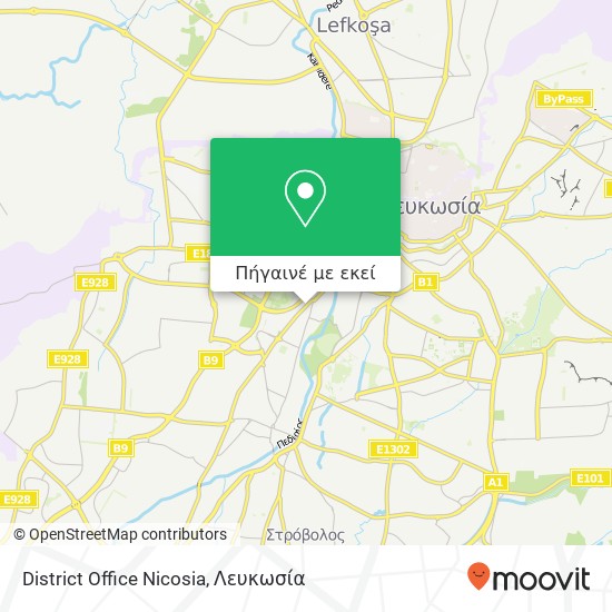 District Office Nicosia χάρτης