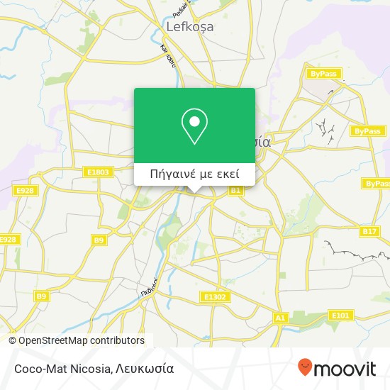 Coco-Mat Nicosia χάρτης