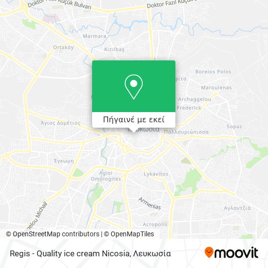 Regis  - Quality ice cream Nicosia χάρτης