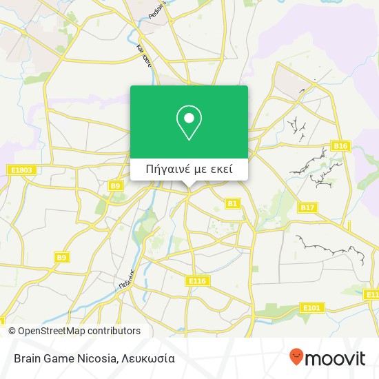 Brain Game Nicosia χάρτης