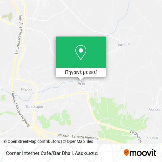 Corner Internet Cafe/Bar Dhali χάρτης