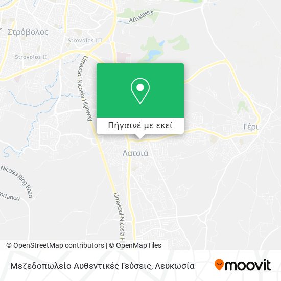 Μεζεδοπωλείο Αυθεντικές Γεύσεις χάρτης