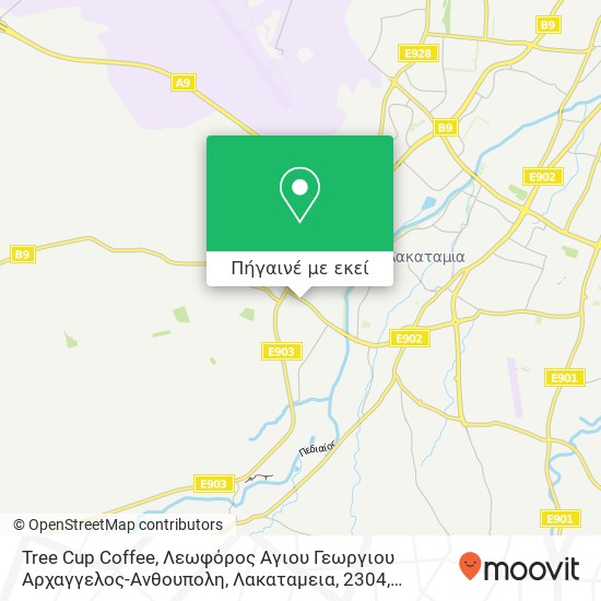 Tree Cup Coffee, Λεωφόρος Αγιου Γεωργιου Αρχαγγελος-Ανθουπολη, Λακαταμεια, 2304 χάρτης