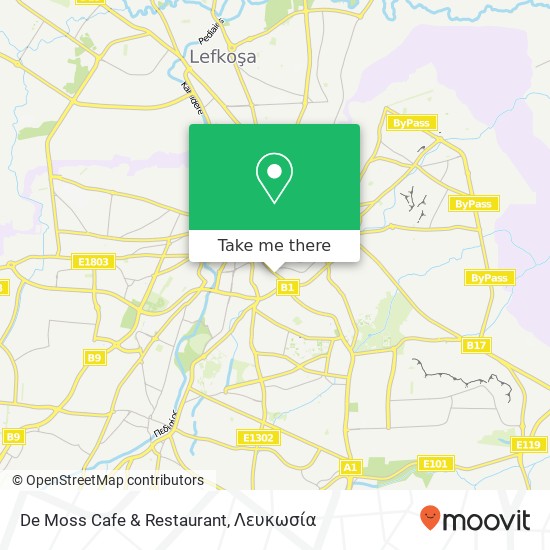 De Moss Cafe & Restaurant, 30 Λεωφόρος Αρχιεπισκοπου Μακαριου ΙΙΙ Λευκωσια, 1065 χάρτης