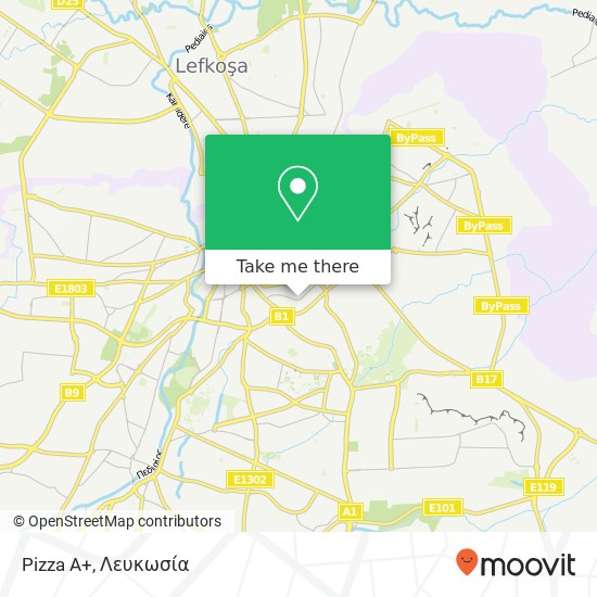 Pizza A+, Οδός Πινδαρου Αγιος Αντωνιος, Λευκωσια, 1060 χάρτης