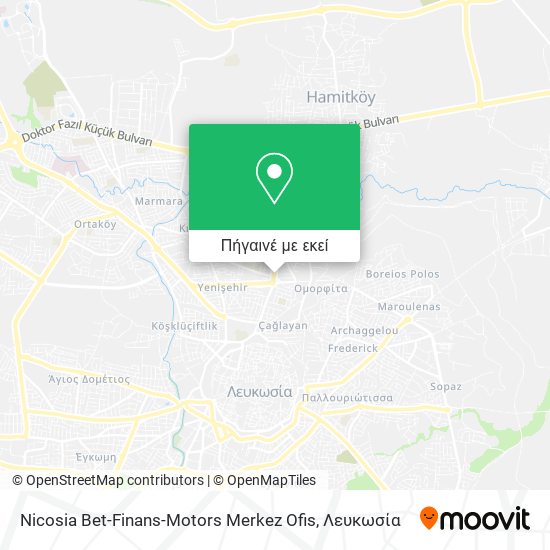 Nicosia Bet-Finans-Motors Merkez Ofis χάρτης