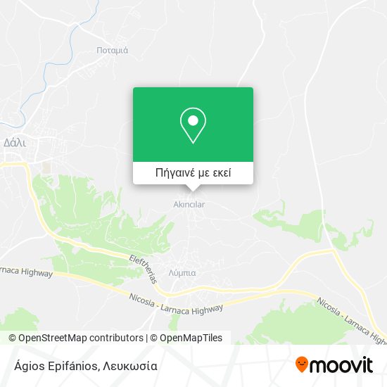 Ágios Epifánios χάρτης
