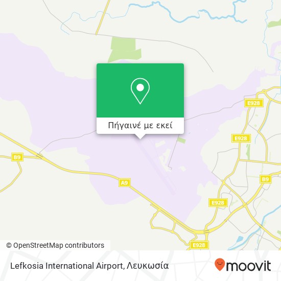 Lefkosia International Airport χάρτης