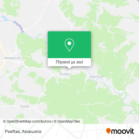 Pseftas χάρτης