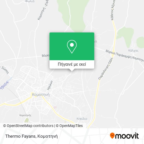 Thermo Fayans χάρτης