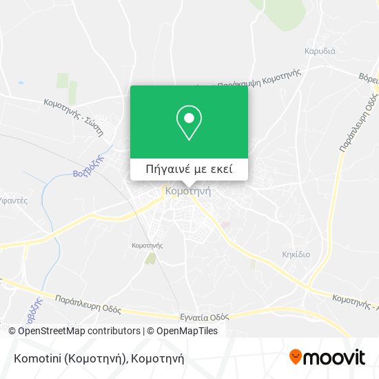 Komotini (Κομοτηνή) χάρτης