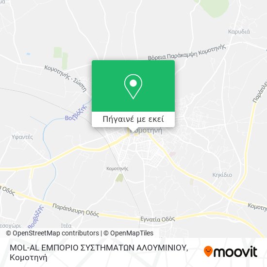 MOL-AL ΕΜΠΟΡΙΟ ΣΥΣΤΗΜΑΤΩΝ ΑΛΟΥΜΙΝΙΟΥ χάρτης