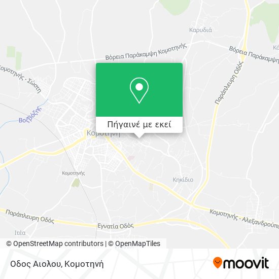 Οδος Αιολου χάρτης