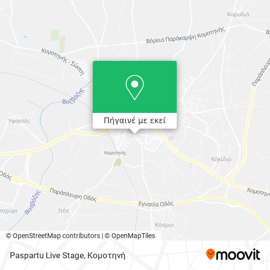 Paspartu Live Stage χάρτης
