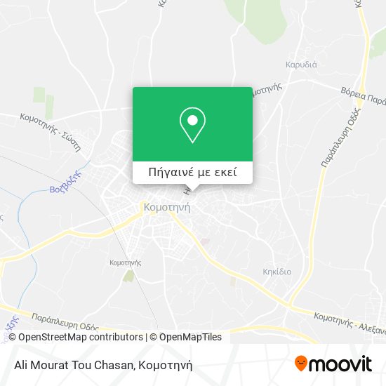 Ali Mourat Tou Chasan χάρτης