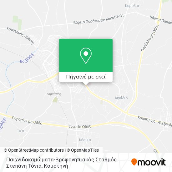 Παιχνιδοκαμώματα-Βρεφονηπιακός Σταθμός Στεπάνη Τόνια χάρτης