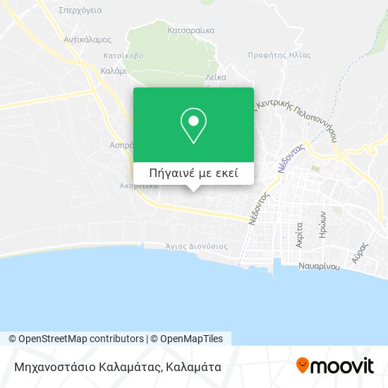 Μηχανοστάσιο Καλαμάτας χάρτης