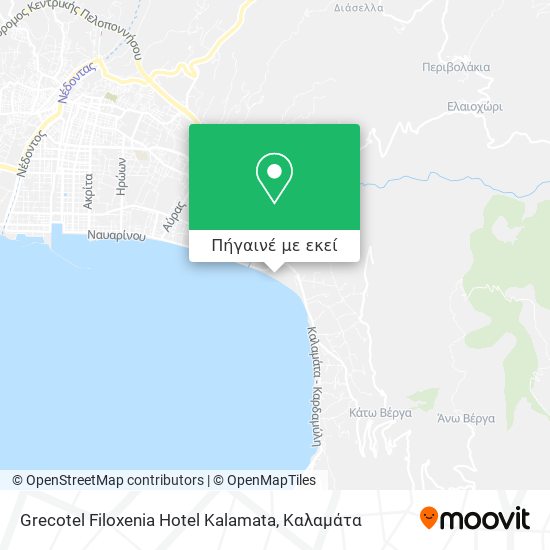 Grecotel Filoxenia Hotel Kalamata χάρτης