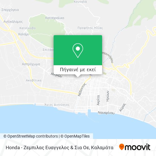 Honda - Ζεμπιλας Ευαγγελος & Σια Οε χάρτης