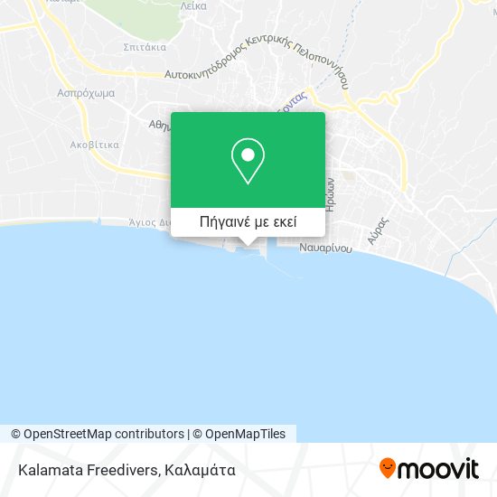 Kalamata Freedivers χάρτης