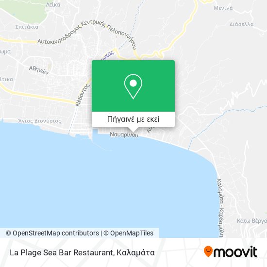 La Plage Sea Bar Restaurant χάρτης