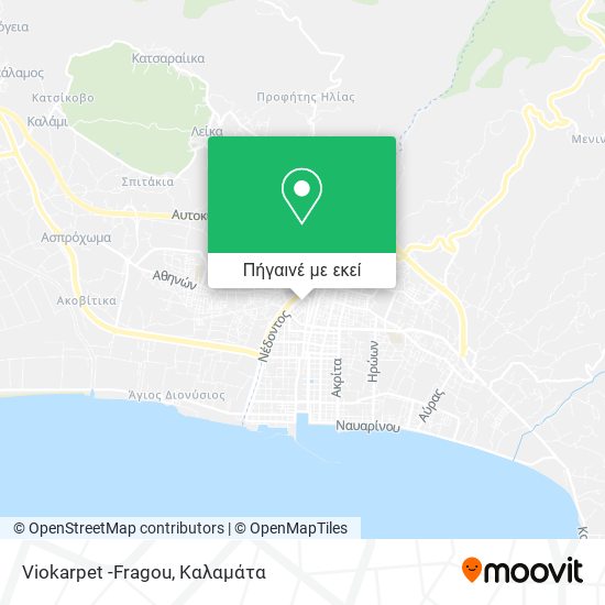 Viokarpet -Fragou χάρτης