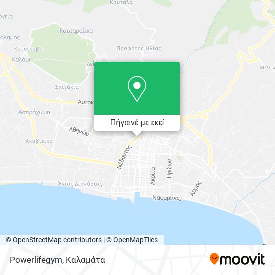 Powerlifegym χάρτης