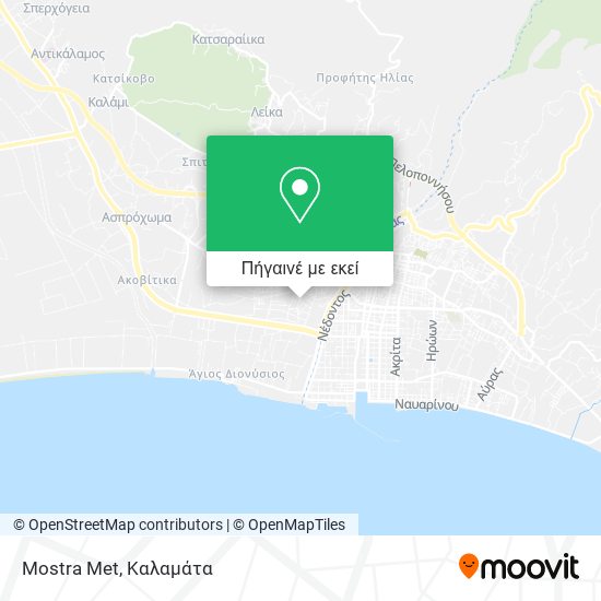 Mostra Met χάρτης