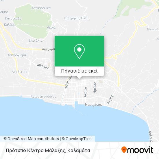 Πρότυπο Κέντρο Μάλαξης χάρτης