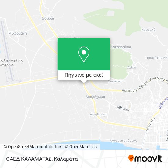 ΟΑΕΔ ΚΑΛΑΜΑΤΑΣ χάρτης