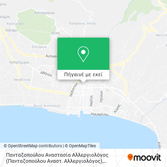 Πανταζοπούλου Αναστασία Αλλεργιολόγος (Πανταζοπούλου Αναστ. Αλλεργιολόγος) χάρτης