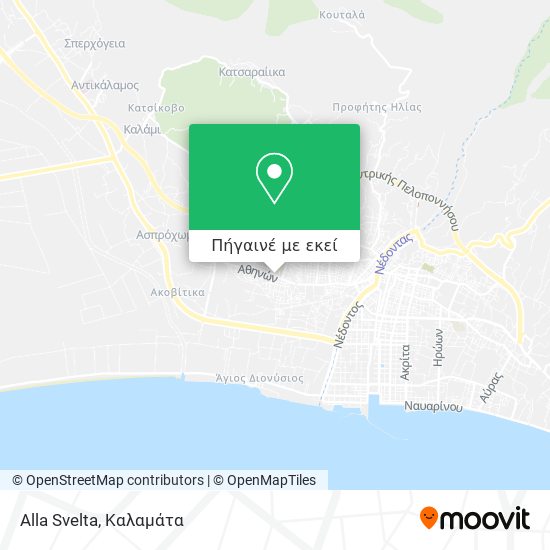 Alla Svelta χάρτης