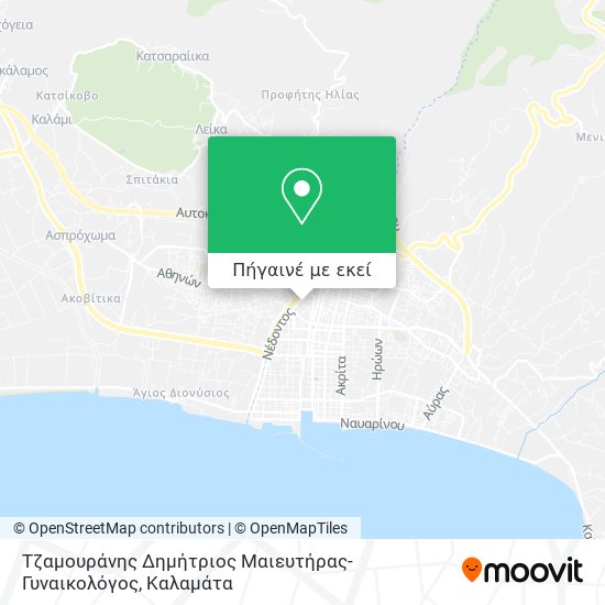 Τζαμουράνης Δημήτριος Μαιευτήρας-Γυναικολόγος χάρτης
